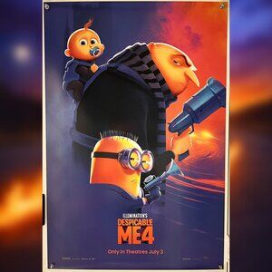 DESPICABLE ME 4 (2024) - ORIGINAL DOUBLE SIDED MOVIE POSTER